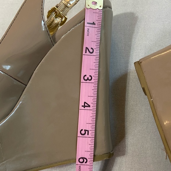 Steven Madden Shoes Size 8.5M Ultra High Wedge Patent - Picture 11 of 11